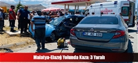 Malatya-Elazığ Yolunda Kaza: 3 Yaralı