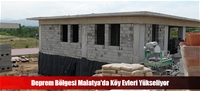 Deprem Bölgesi Malatya'da Köy Evleri Yükseliyor