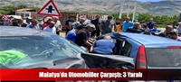 Malatya'da Otomobiller Çarpıştı: 3 Yaralı