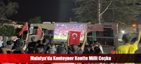 Malatya'da Konteyner Kentte Milli Coşku