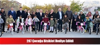 287 Çocuğa Bisiklet Hediye Edildi