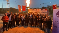 İlçemizde Düzenlenen “Doğalgaz Meşale Yakma Töreni” ile Arapgir Doğalgaza Kavuştu