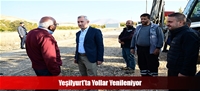 Yeşilyurt'ta yollar yenileniyor