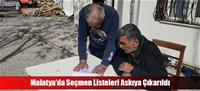 Malatya'da Seçmen Listeleri Askıya Çıkarıldı