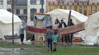 Malatya'da Sağanak Yağış Çadırdaki Vatandaşlara Zor Anlar Yaşattı