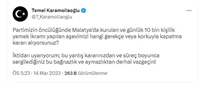 Malatya Valiliği 'den Kılıçdaroğlu ve Karamollaoğlu'na Yalanlama