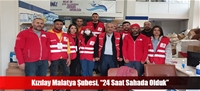 Kızılay Malatya Şubesi, “24 Saat Sahada Olduk”