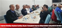 Arguvan Belediye Başkanı Kızıldaş Akşam Yemeğinde Deprem Bölgesindeki Çalışanlarla Beraber