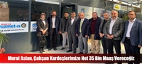 Murat Aslan, Çalışan Kardeşlerimize Net 35 Bin Maaş Vereceğiz