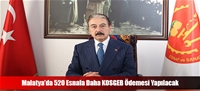 Malatya'da 520 Esnafa Daha KOSGEB Ödemesi Yapılacak