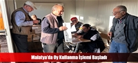 Malatya'da Oy Kullanma İşlemi Başladı