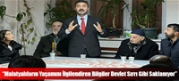 “Malatyalıların Yaşamını İlgilendiren Bilgiler Devlet Sırrı Gibi Saklanıyor”