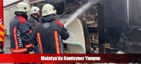 Malatya'da Konteyner Yangını