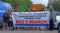 Malatya'da 1 Mayıs Emek ve Dayanışma Günü Kutlaması