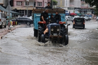 Malatya'da Sağanak Yağış Hayatı Olumsuz Etkiledi