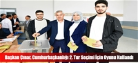 Başkan Çınar, Cumhurbaşkanlığı 2. Tur Seçimi İçin Oyunu Kullandı