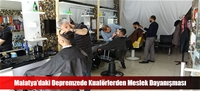 Malatya'daki Depremzede Kuaförlerden Meslek Dayanışması