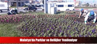 Malatya'da Parklar ve Refüjler Yenileniyor