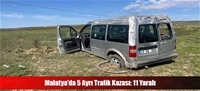 Malatya'da 5 Ayrı Trafik Kazası: 11 Yaralı