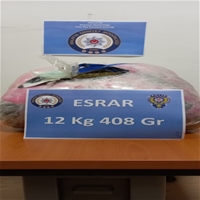 Yolcu Otobüsünde 12 Kilo 408 Gram Esrar Ele Geçirildi