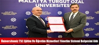 Üniversitemiz TSE Eğitim Ve Öğretim Hizmetleri Yönetim Sistemi Belgesini Aldı