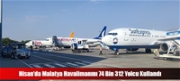 Nisan'da Malatya Havalimanını 74 Bin 312 Yolcu Kullandı