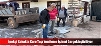 İpekçi Sokakta Karo Taşı Yenileme İşlemi Gerçekleştiriliyor