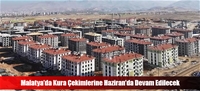 Malatya'da Kura Çekimlerine Haziran'da Devam Edilecek