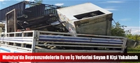 Malatya'da Depremzedelerin Ev ve İş Yerlerini Soyan 8 Kişi Yakalandı