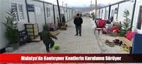 Malatya'da Konteyner Kentlerin Kurulumu Sürüyor