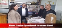 Mamur, Esnafları Ziyaret Ederek Sorunlarını Dinledi