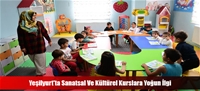 Yeşilyurt'ta Sanatsal Ve Kültürel Kurslara Yoğun İlgi