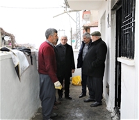 Başkan Güder'den Evi Yanan Aileye “Geçmiş Olsun” Ziyareti