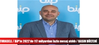 TURKCELL / BiP'te 2022'de 117 Milyardan Fazla Mesaj Atıldı / BASIN BÜLTENİ