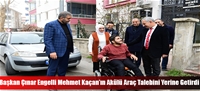 Başkan Çınar Engelli Mehmet Kaçan'ın Akülü Araç Talebini Yerine Getirdi