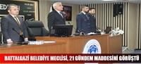 BATTALGAZİ BELEDİYE MECLİSİ, 21 GÜNDEM MADDESİNİ GÖRÜŞTÜ