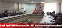 Aralık Ayı UKOME Toplantısı ile 2022 yılı toplantıları tamamlandı