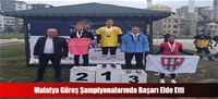 Malatya Güreş Şampiyonalarında Başarı Elde Etti