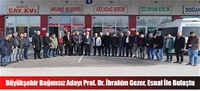 Büyükşehir Bağımsız Adayı Prof. Dr. İbrahim Gezer, Esnaf İle Buluştu