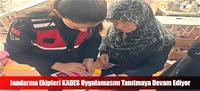 Jandarma Ekipleri KADES Uygulamasını Tanıtmaya Devam Ediyor