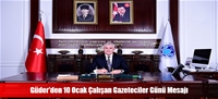 Güder'den 10 Ocak Çalışan Gazeteciler Günü Mesajı