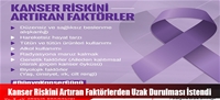 Kanser Riskini Artıran Faktörlerden Uzak Durulması İstendi