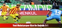 Yeni Malatyaspor Rize'de Dağıldı: 5-1