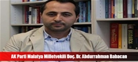 AK Parti Malatya Milletvekili Doç. Dr. Abdurrahman Babacan