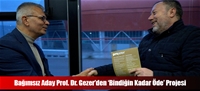 Bağımsız Aday Prof. Dr. Gezer'den 'Bindiğin Kadar Öde' Projesi