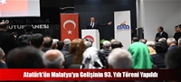 Atatürk'ün Malatya'ya Gelişinin 93. Yılı Töreni Yapıldı