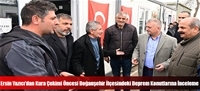 Ersin Yazıcı'dan Kura Çekimi Öncesi Doğanşehir İlçesindeki Deprem Konutlarına İnceleme