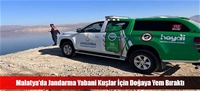 Malatya'da Jandarma Yabani Kuşlar İçin Doğaya Yem Bıraktı