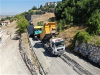 Büyükşehir Belediyesi Yıldıztepe'de Asfalt Çalışmalarını Sürdürüyor