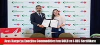 Aras Kargo'ya Enerjisa Commodities'ten GOLD ve I-REC Sertifikası